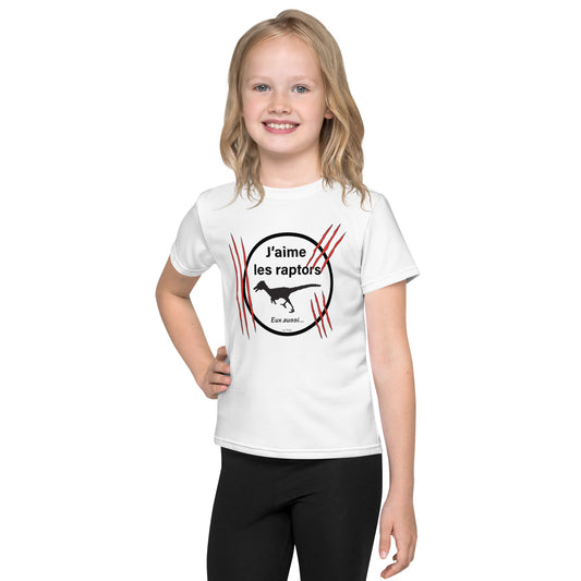 T-shirt Enfant - Wild dino "J'aime les raptors"